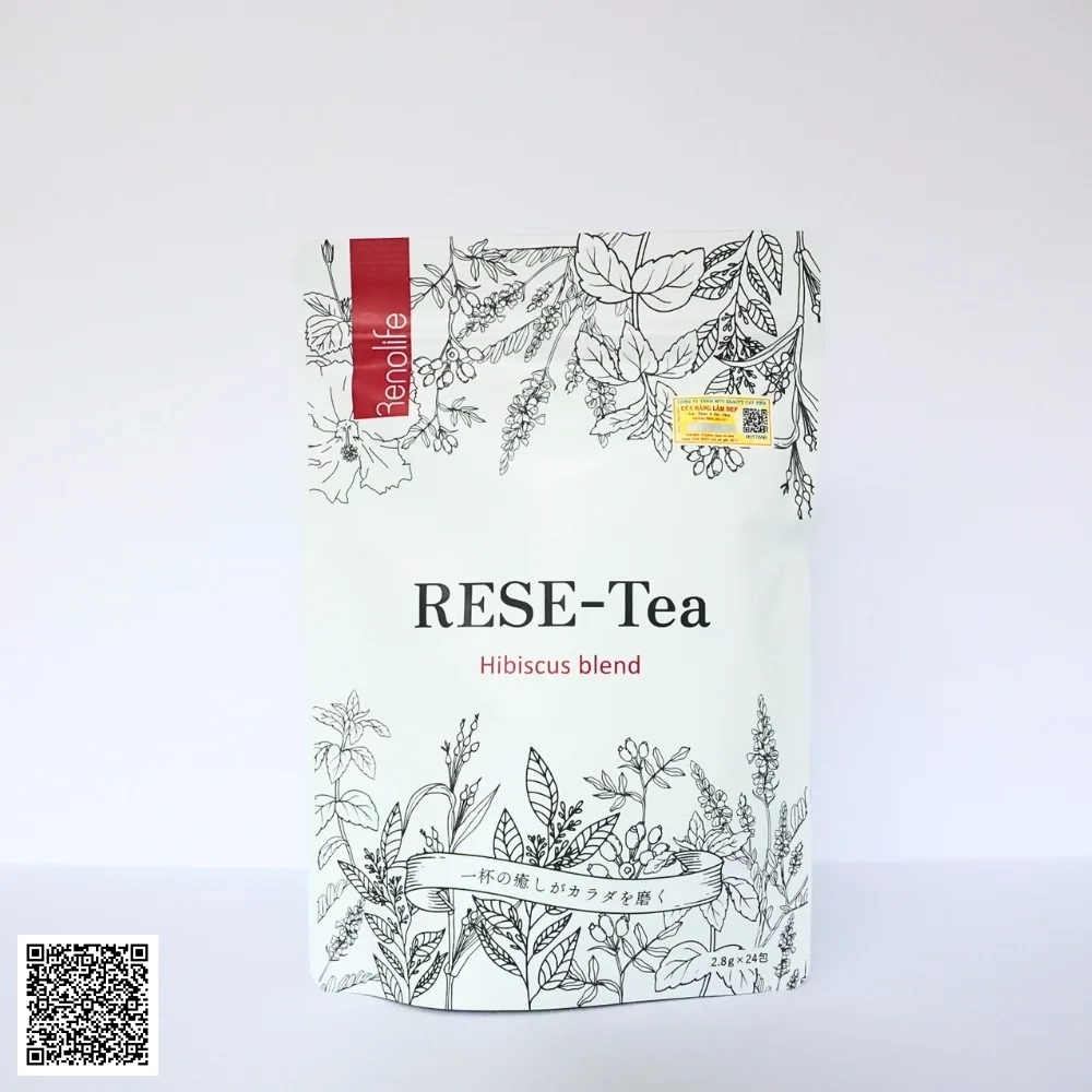 Trà Thảo Mộc Renolife RESE-Tea Hibiscus Blend Thanh Lọc Thải Độc, Hỗ Trợ Giảm Cân Nhật Bản 24 Gói