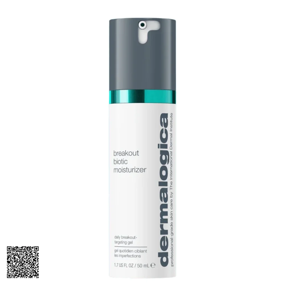 Kem Dưỡng Ẩm Dermalogica Acne Breakout Biotic Moisturizer Hỗ Trợ Giảm Mụn & Cân Bằng Hệ Vi Sinh Da Từ Mỹ 50ml