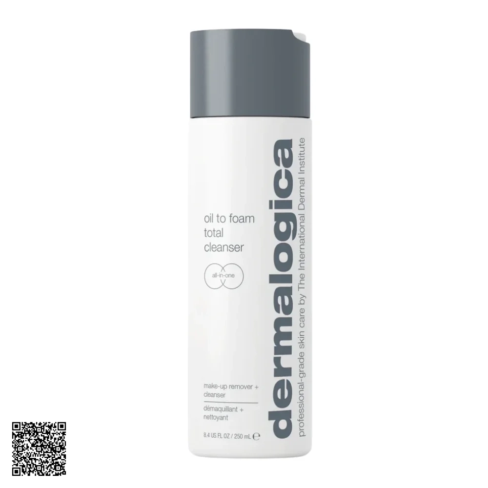 Sữa Rửa Mặt & Tẩy Trang Dermalogica Oil to Foam Total Cleanser 2 Trong 1 Từ Mỹ 250ml