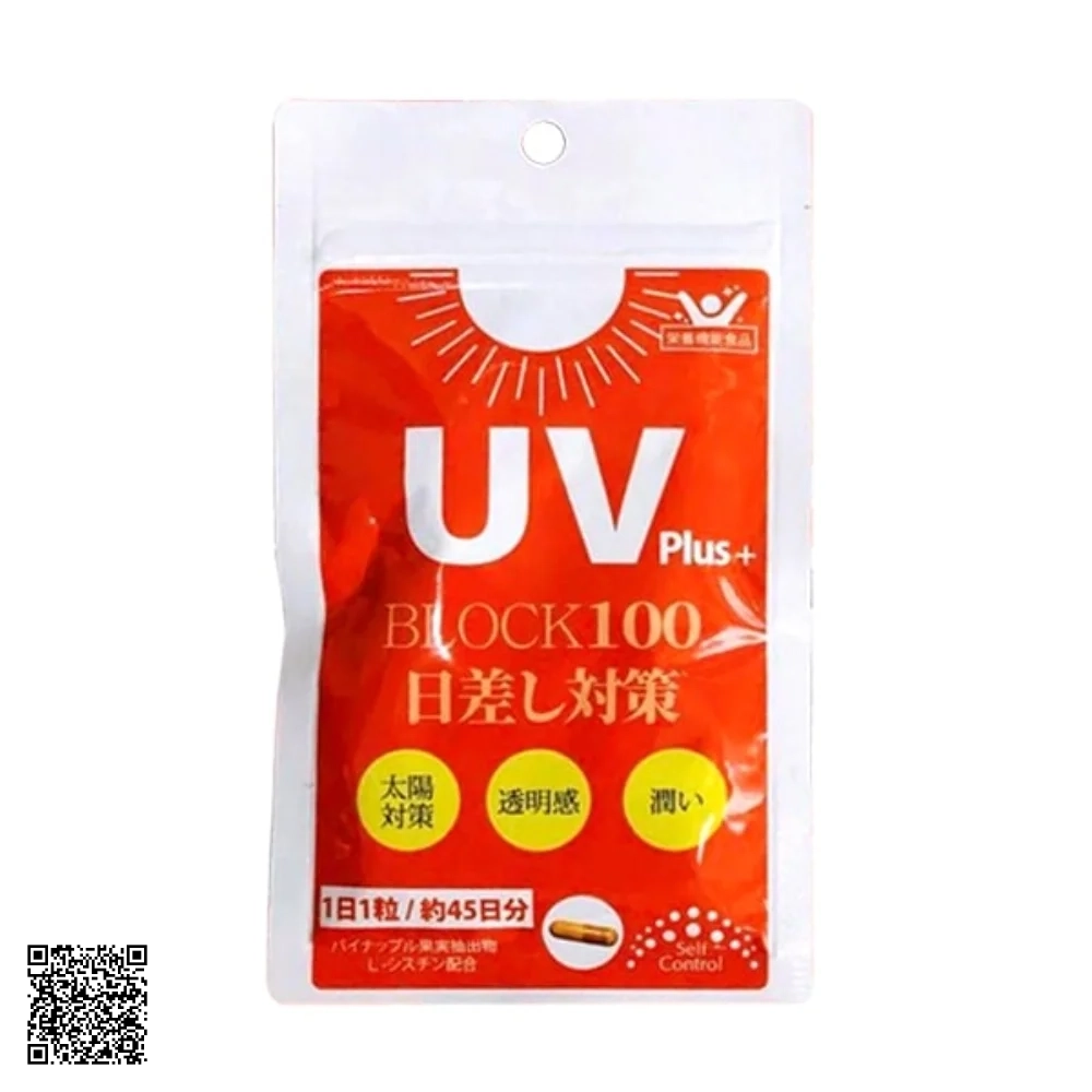 Viên Uống Chống Nắng UV Plus+ Block 100 Nhật Bản Gói 45 Viên