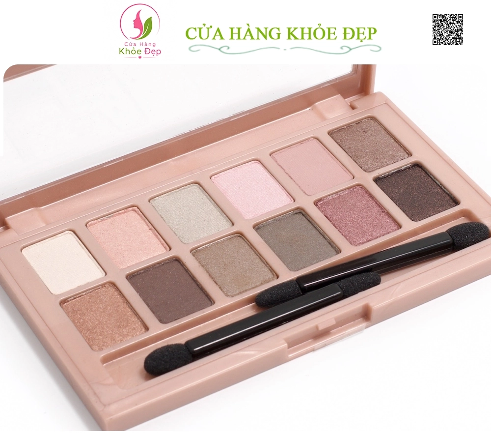 Bảng Phấn Mắt Maybelline The Blushed Nudes Pallete