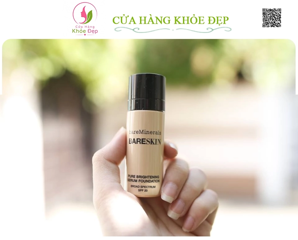 Kem Nền Dưỡng Sáng Da BareSkin Pure Brightening Serum Foundation Broad Spectrum SPF 20