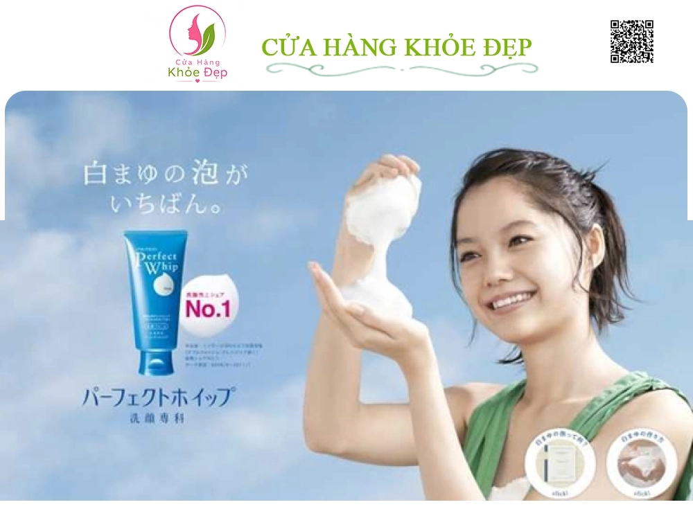 Sữa Rửa Mặt Perfect Whip Shiseido Nhật Bản