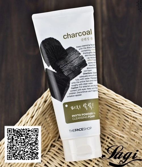 Sữa Rửa Mặt Bột Than Charcoal Phyto Powder In Cleansing Foam The Face Shop