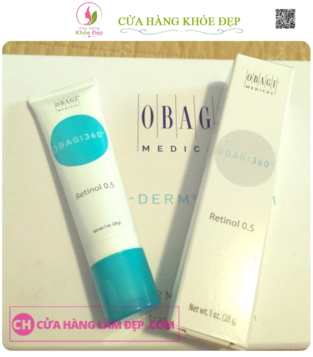 Kem dưỡng da trẻ hóa, ngừa mụn,cân bằng sắc tố da Obagi 360 Retinol 0.5%