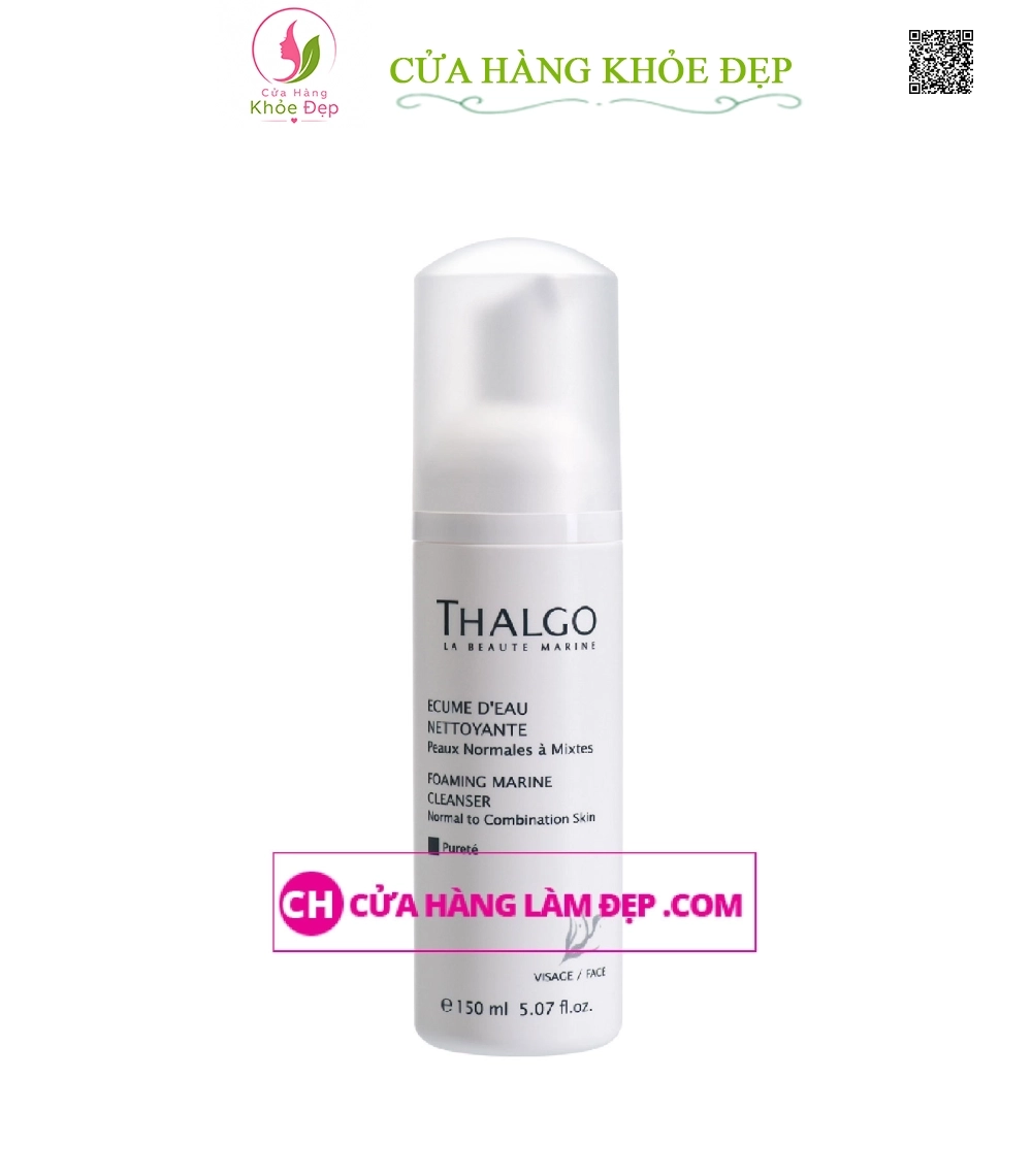 Sữa rửa mặt tạo bọt Thalgo Foaming Marine Cleanser