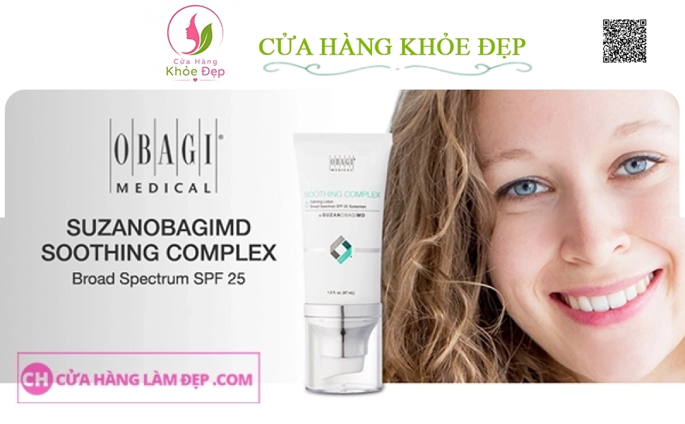 Kem Chống Nắng Phổ Rộng SuzanObagiMD Soothing Complex Calming Lotion Broad Spectrum SPF 25