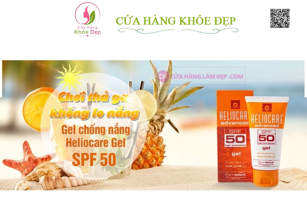 Kem Chống Nắng Dành Cho Da Nhờn, Mụn Heliocare Advanced Gel SPF 50