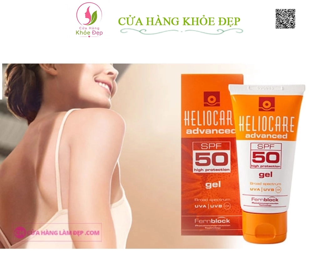 Kem Chống Nắng Dành Cho Da Nhờn, Mụn Heliocare Advanced Gel SPF 50