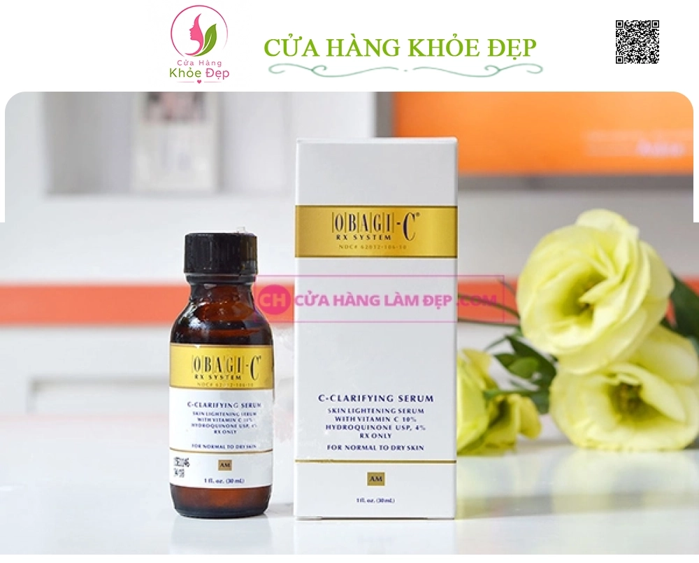 Serum Dưỡng Trắng Da, Hỗ Trợ Ngừa Lão Hóa Obagi-C Rx C-Clarifying Serum