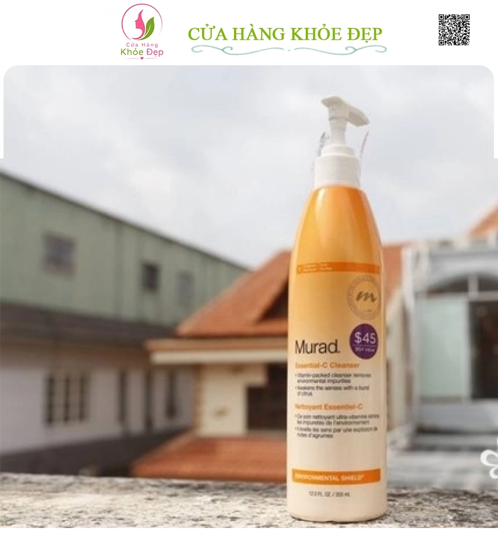 Sữa Rửa Mặt Essential-C Cleanser Murad - Dạng Chai Xịt Vòi