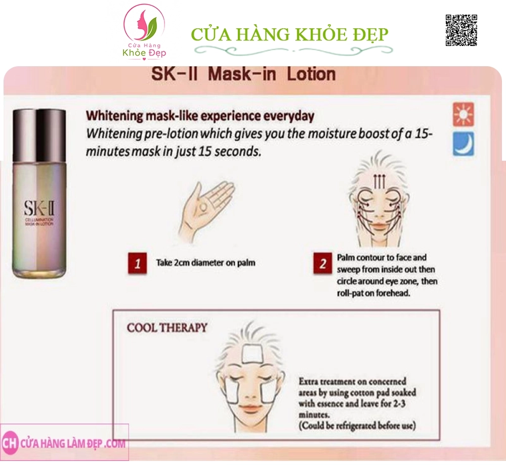 Nước Hoa Hồng Dưỡng Trắng Da SK-II Cellumination Mask In Lotion
