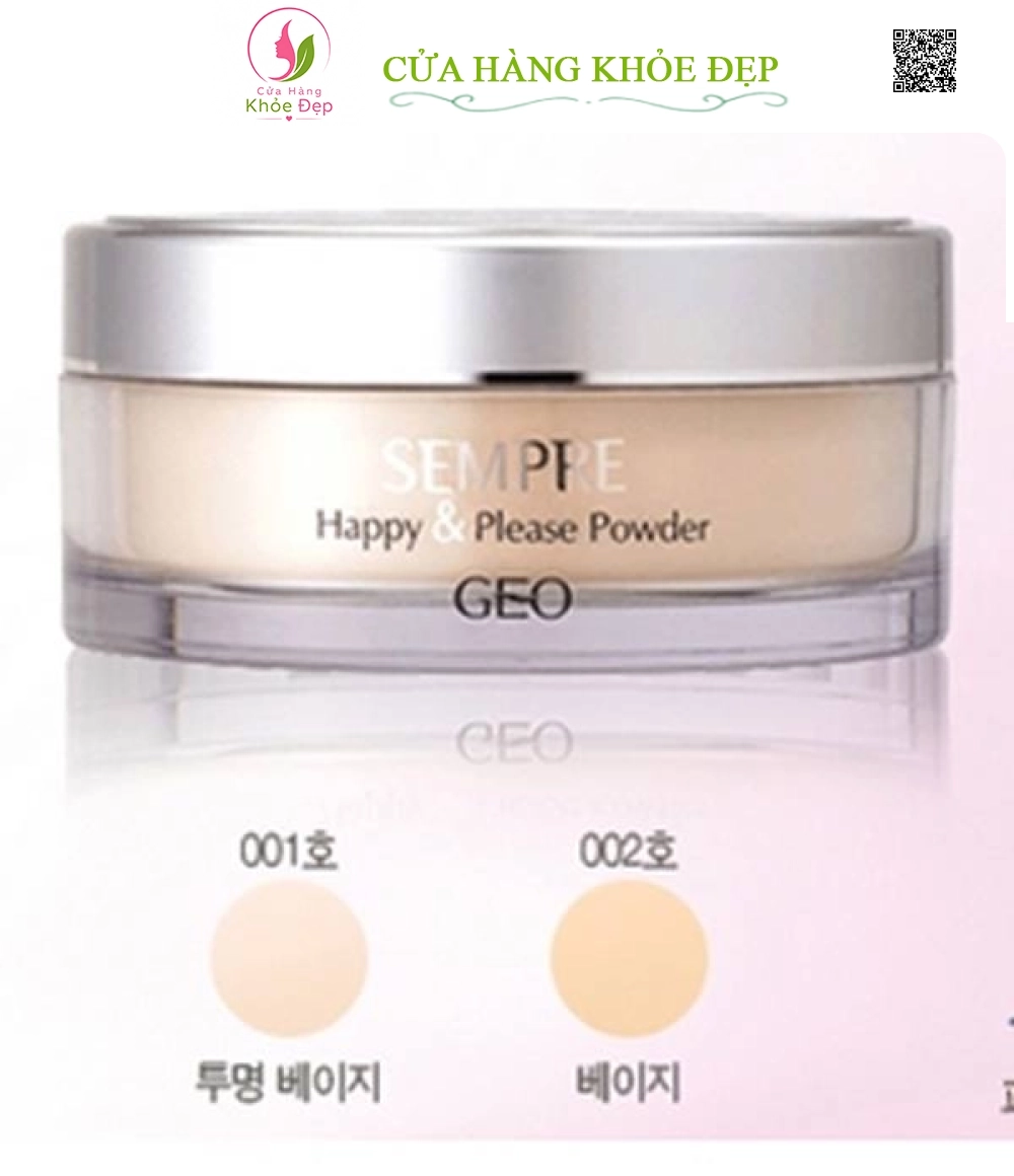 Phấn Phủ Dạng Bột Geo Sempre Happy & Please Powder