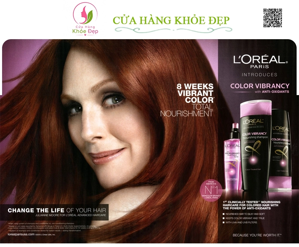 Dầu Gội Loreal Color Vibrancy Shampoo Dành Cho Tóc Nhuộm