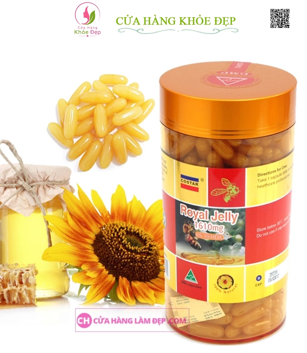 Sữa Ong Chúa Royal Jelly Costar (1610mg x 365 viên)