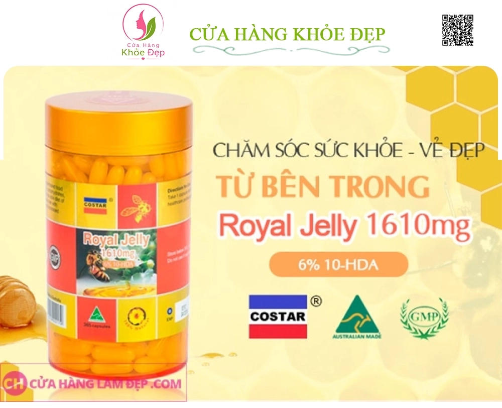 Sữa Ong Chúa Royal Jelly Costar (1610mg x 365 viên)