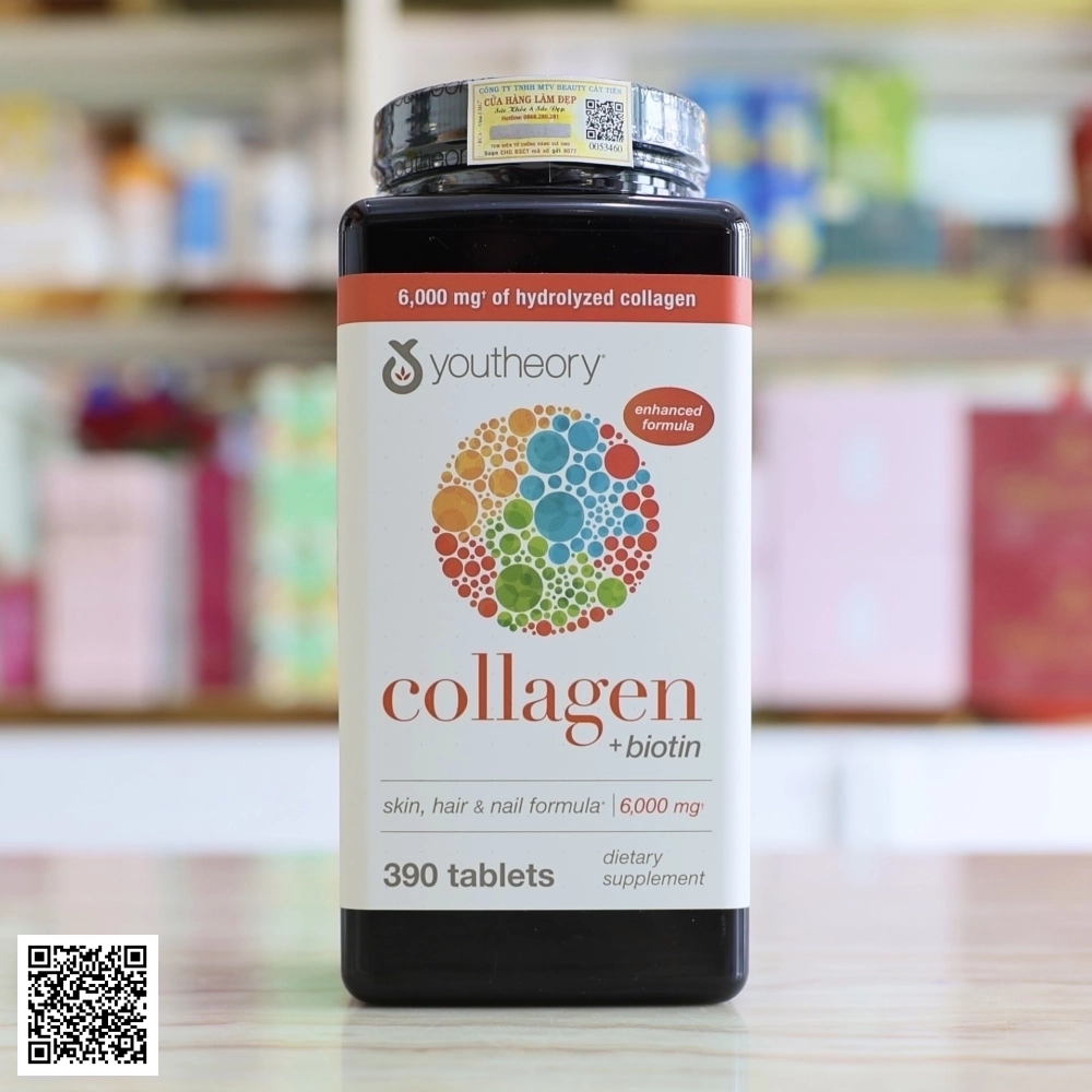 Collagen Youtheory Type 1 2 & 3 Của Mỹ 390 Viên