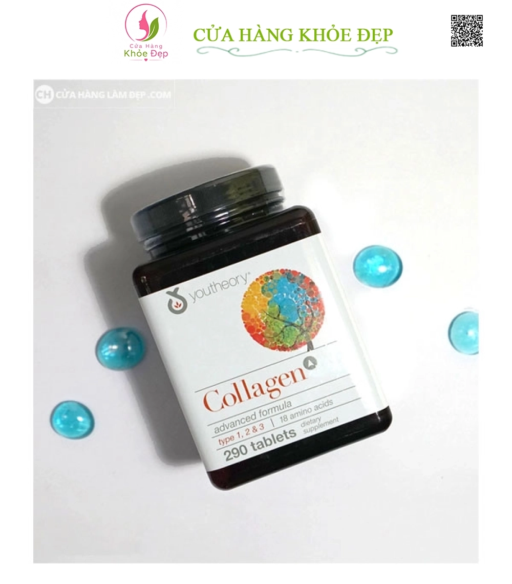 Collagen Youtheory Type 1 2 & 3 (290 Viên)