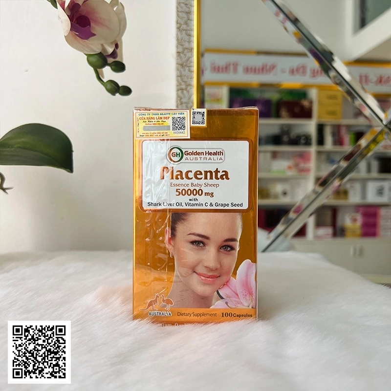 Nhau Thai Cừu Golden Health (50000mg x 100 Viên)