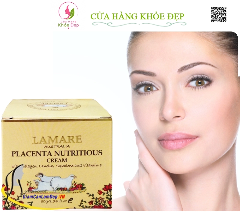 Kem Dưỡng Trắng Da, Hỗ Trợ Ngừa Lão Hóa Nhau Thai Cừu Lamare Placenta Nutritious