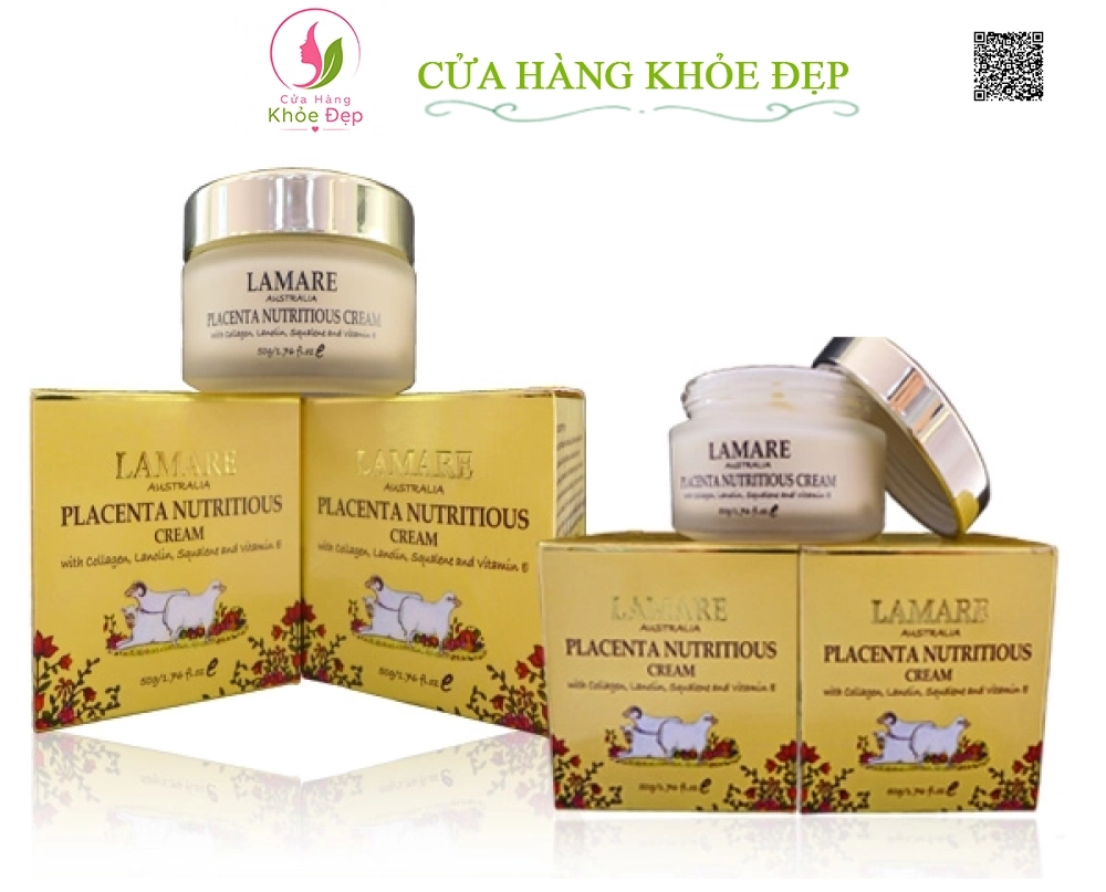 Kem Dưỡng Trắng Da, Hỗ Trợ Ngừa Lão Hóa Nhau Thai Cừu Lamare Placenta Nutritious