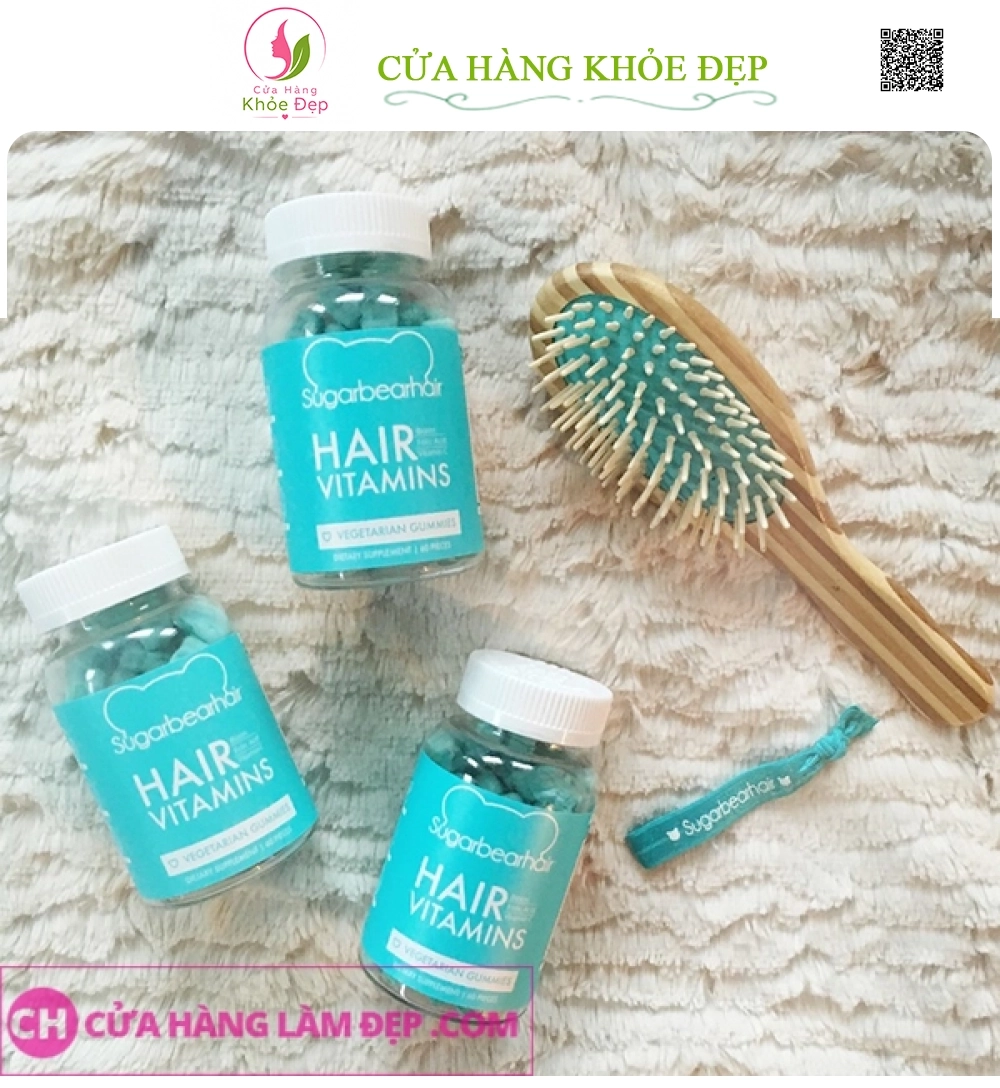 Kẹo Dẻo Bổ Sung Vitamin Kích Thích Mọc Tóc Hair Vitamins Sugarbearhair