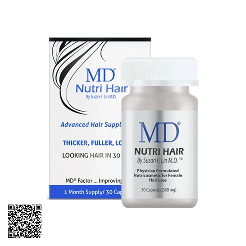 Viên Uống Mọc Tóc Trị Hói Đầu MD Nutri Hair (300mg X 30 Viên)