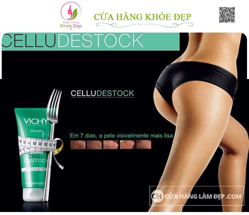 Kem Dưỡng Làm Săn Chắc Và Thon Gọn Cơ Thể Vichy Cellu Destock