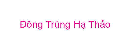 Đông Trùng Hạ Thảo