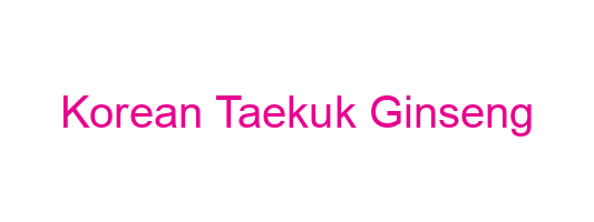 Korean Taekuk Ginseng