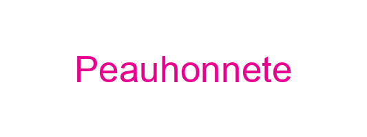 Peauhonnete