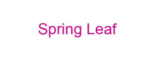 Spring Leaf